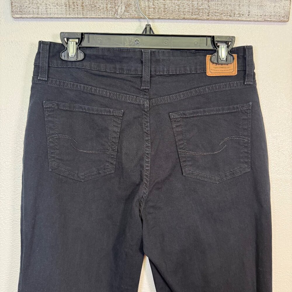 Levi Signature Women's Jeans At Waist Bootcut Sz 10 Black Western Country Work - Picture 6 of 11